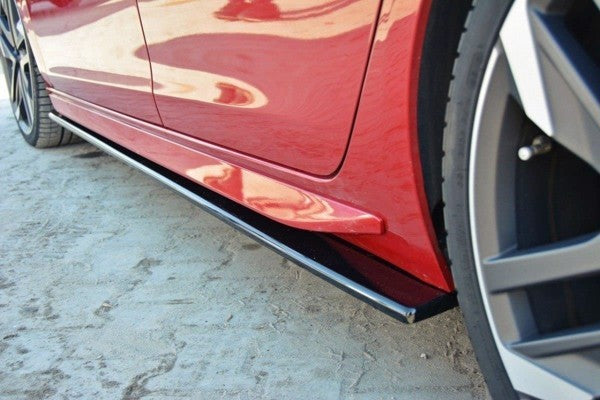 Maxton Side Skirts Diffusers Peugeot 308 Ii Gti - Gloss Black