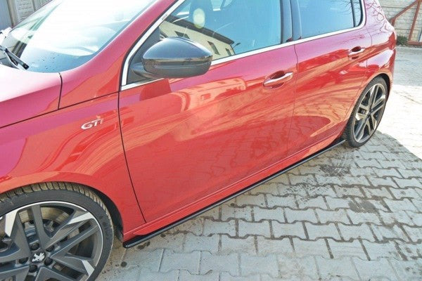 Maxton Side Skirts Diffusers Peugeot 308 Ii Gti - Gloss Black