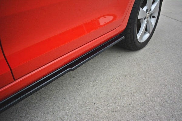 Maxton Side Skirts Diffusers Skoda Rapid - Gloss Black