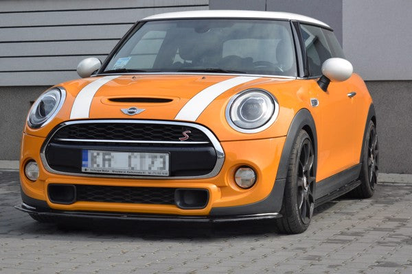 Maxton Front Splitter Mini Cooper S Mk3 Preface 3-Door (F56) - Gloss Black