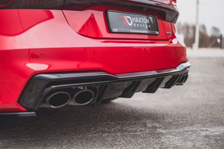 Maxton Rear Valance Audi S7 C8 - Gloss Black