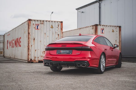 Maxton Rear Valance Audi S7 C8 - Gloss Black