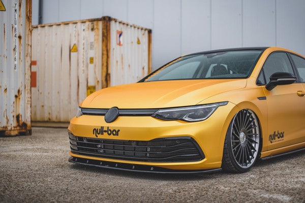 Maxton Front Splitter V.1 VW Golf 8  - Gloss Black