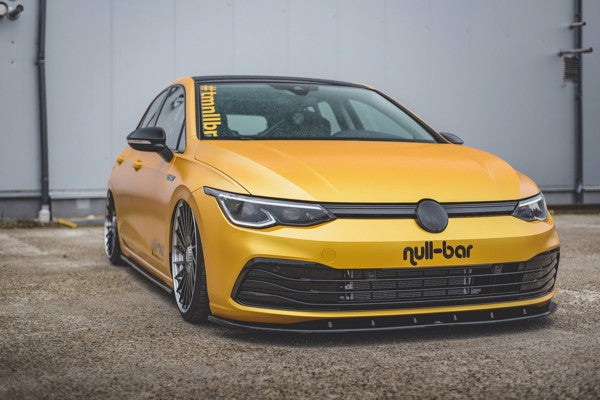 Maxton Front Splitter V.1 VW Golf 8  - Gloss Black