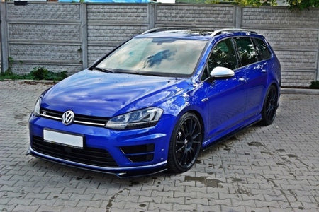 Maxton Front Splitter V.2 VW Golf 7 R / R-Line - Gloss Black