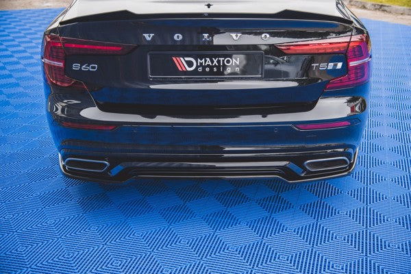 Maxton Central Rear Splitter Volvo S60/V60 R-Design Mk3 - Gloss Black