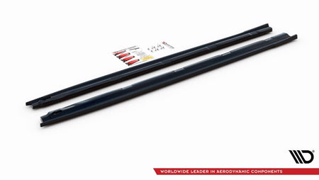 Maxton Side Skirts Diffusers Peugeot 208 Mk2 - Gloss Black