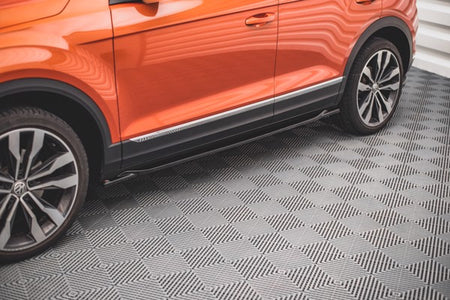 Maxton Side Skirts Diffusers Volkswagen T-Roc Mk1 - Gloss Black