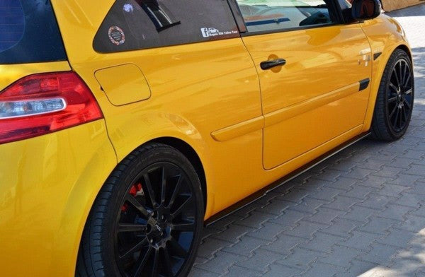 Maxton Side Skirts Diffusers Renault Megane Ii RS - Gloss Black
