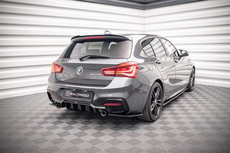 Maxton Spoiler Extension V.2 BMW 1 F20/F21 M-Power Facelift - Gloss Black