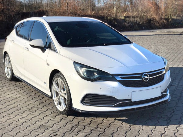 Maxton Front Splitter V.1 Opel Astra K Opc-Line - Gloss Black