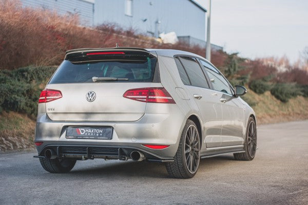 Maxton Side Skirts Diffusers V.2 VW Golf 7 Gti (Narrow) - Gloss Black