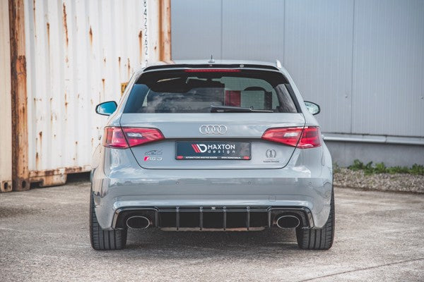 Maxton Rear Valance Audi RS3 8V Sportback - Gloss Black
