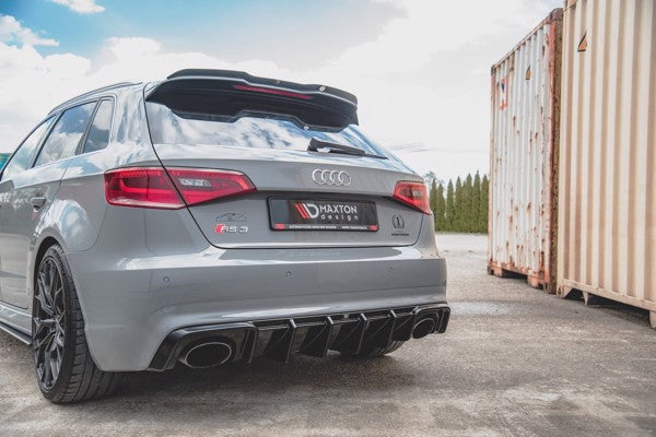 Maxton Rear Valance Audi RS3 8V Sportback - Gloss Black