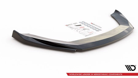 Maxton Front Splitter V.5 Seat Leon Cupra / Fr Mk3 Fl - Gloss Black