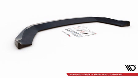 Maxton Front Splitter V.5 Seat Leon Cupra / Fr Mk3 Fl - Gloss Black