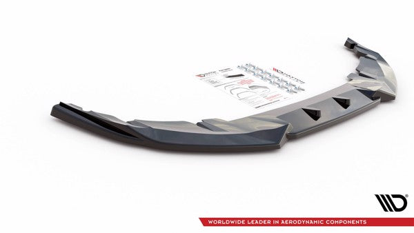 Maxton Front Splitter V.1 Mini Countryman Mk2 F60 Jcw - Gloss Black