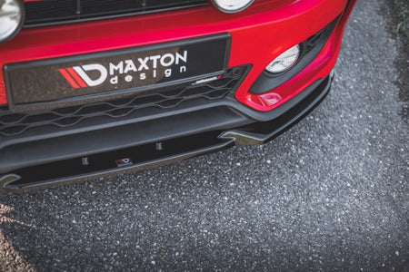 Maxton Front Splitter V.1 Mini Countryman Mk2 F60 Jcw - Gloss Black