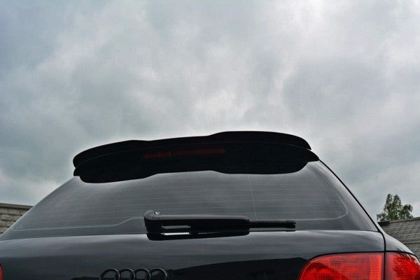 Maxton Spoiler Cap Audi S4 / A4 S-Line B7 Avant - Gloss Black
