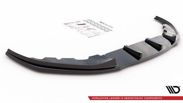Maxton Front Splitter V.2 For BMW 7 M-Pack G11 - Gloss Black
