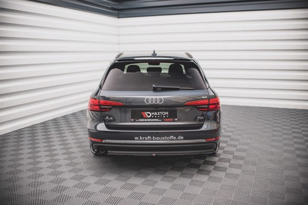 Maxton Rear Side Splitters Audi A4 Avant B9 - Gloss Black