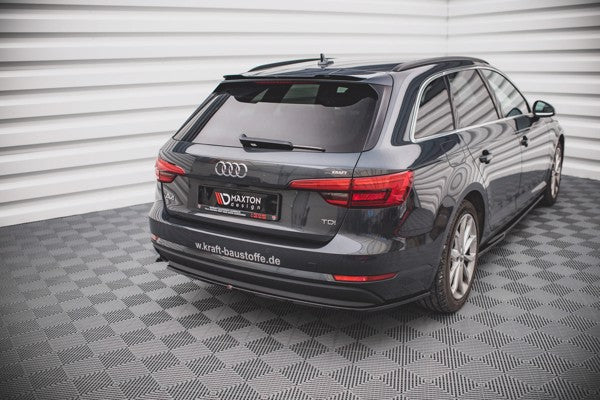 Maxton Rear Side Splitters Audi A4 Avant B9 - Gloss Black