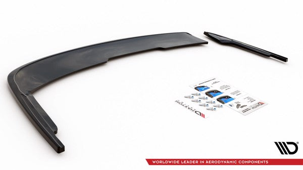 Maxton Rear Side Splitters Audi A4 Avant B9 - Gloss Black