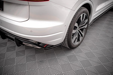 Maxton Rear Side Splitters Volkswagen Touareg R-Line Mk3 - Gloss Black