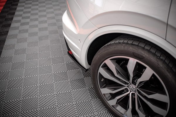 Maxton Rear Side Splitters Volkswagen Touareg R-Line Mk3 - Gloss Black