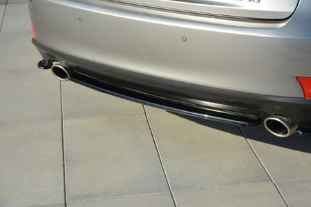 Maxton Central Rear Splitter Lexus Is Mk3 T (Without Vertical Bars) - Gloss Black