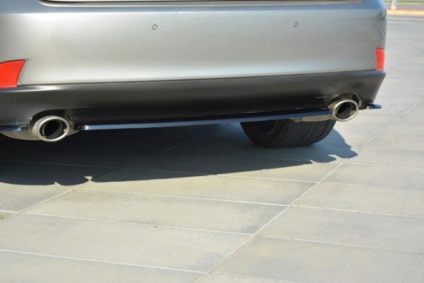 Maxton Central Rear Splitter Lexus Is Mk3 T (Without Vertical Bars) - Gloss Black