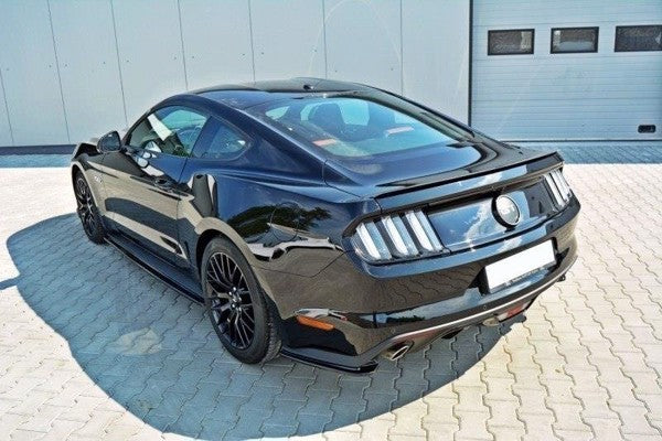 Maxton Rear Side Splitters Ford Mustang Gt Mk6  - Gloss Black