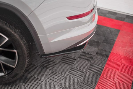 Maxton Rear Side Splitters Skoda Kodiaq Mk1 Sportline - Gloss Black
