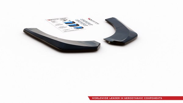 Maxton Rear Side Splitters Skoda Kodiaq Mk1 Sportline - Gloss Black