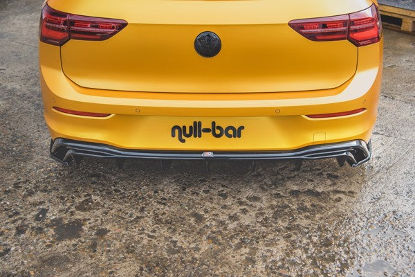 Maxton Rear Side Splitters VW Golf 8  - Gloss Black