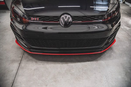 Maxton Front Splitter VW Golf 7 Gti Tcr  - Gloss Black