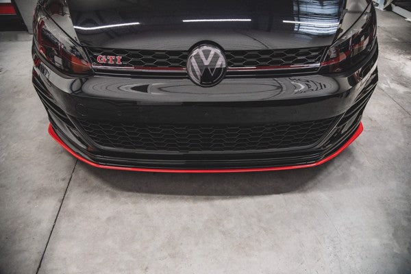 Maxton Front Splitter VW Golf 7 Gti Tcr  - Gloss Black