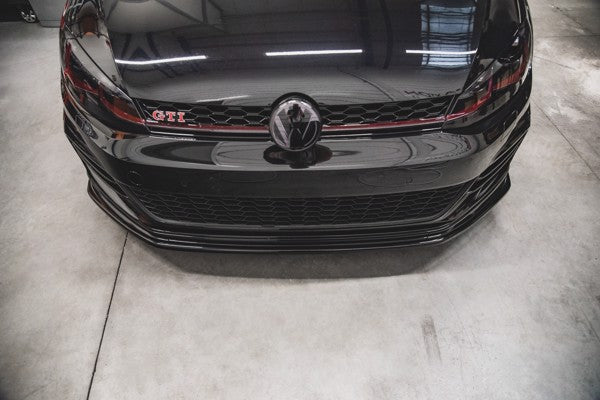 Maxton Front Splitter VW Golf 7 Gti Tcr  - Gloss Black