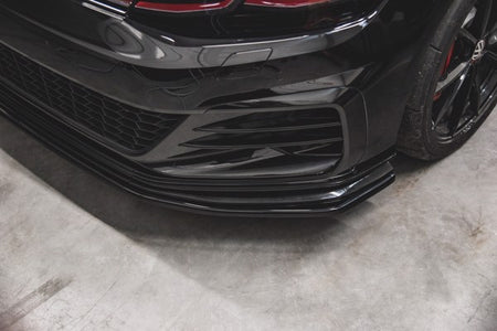 Maxton Front Splitter VW Golf 7 Gti Tcr  - Gloss Black