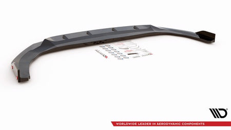 Maxton Front Splitter + Flaps V.2 Volkswagen Golf 8 Gti - Gloss Black