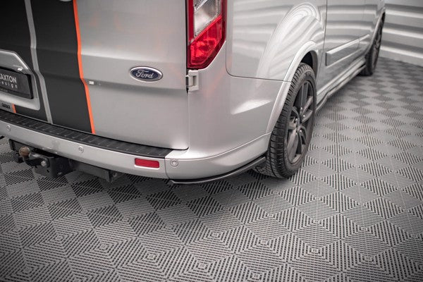 Maxton Rear Side Splitters Ford Transit Custom St-Line Mk1 Facelift - Gloss Black