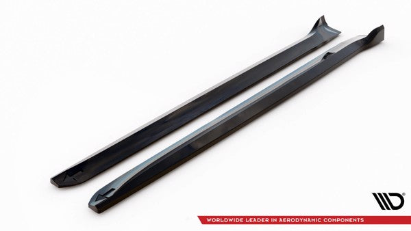 Maxton Side Skirts Diffusers Porsche Macan Mk1 - Gloss Black