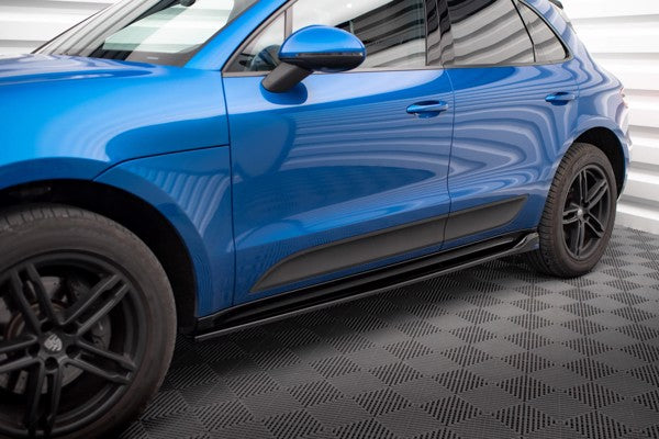 Maxton Side Skirts Diffusers Porsche Macan Mk1 - Gloss Black