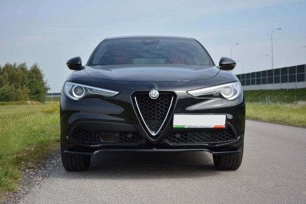 Maxton Front Splitter V.1 Alfa Romeo Stelvio - Gloss Black