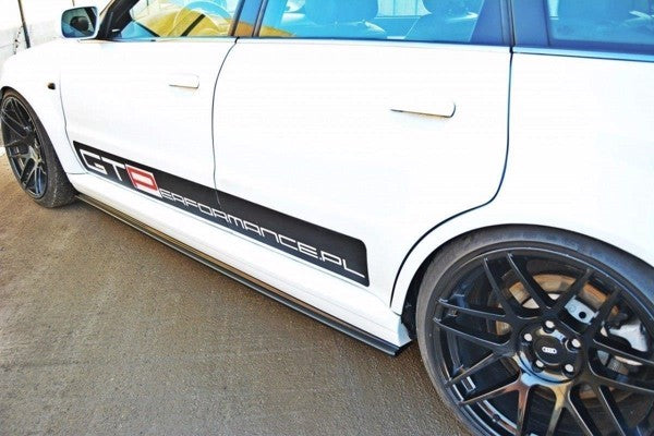 Maxton Side Skirts Diffusers Audi RS4 B5 - Gloss Black