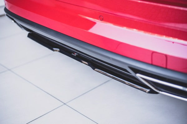 Maxton Central Rear Splitter Skoda Kodiaq RS - Gloss Black
