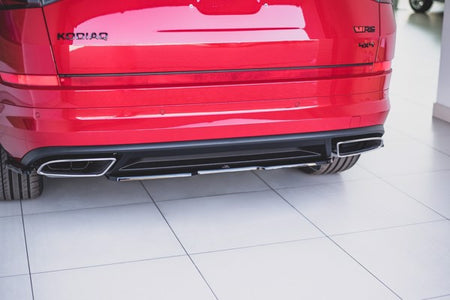 Maxton Central Rear Splitter Skoda Kodiaq RS - Gloss Black