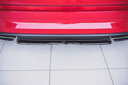Maxton Central Rear Splitter Skoda Kodiaq RS - Gloss Black