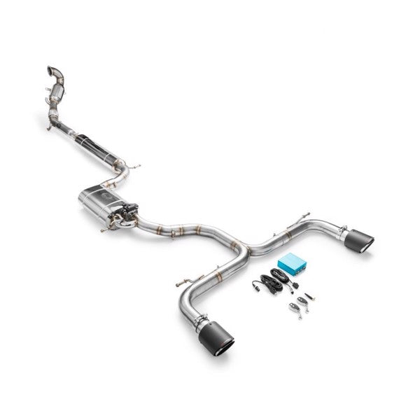 RM Motors Complete exhaust system for Volskwagen Golf 7 VII GTI with sport catalyst Emission standard - Euro 4, Capacity - 200 