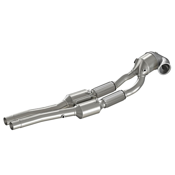 Friedrich Motorsport 1x96 mm / 2x70 mm Downpipe Med 200-Celle Sports-Katalysator Rustfrit Stål Audi TT 8S